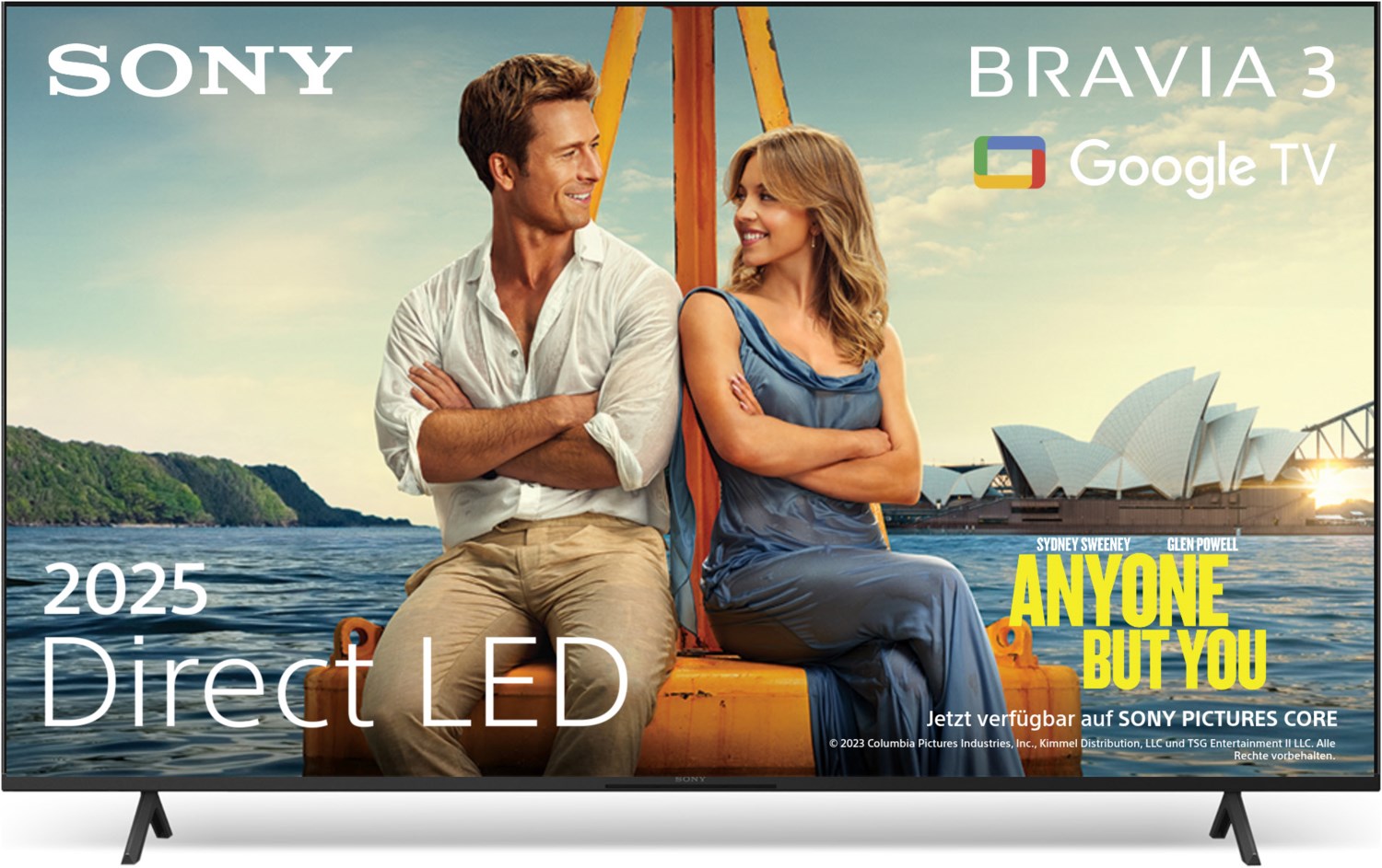 SONY Bravia 3 mit 85 Zoll (215 cm) 4K Direct LED HDR Smart TV (S35-K85S35B) (Dolby Vision, Dolby Atmos, IMAX Enhanced, ALLM, VRR, Google TV)