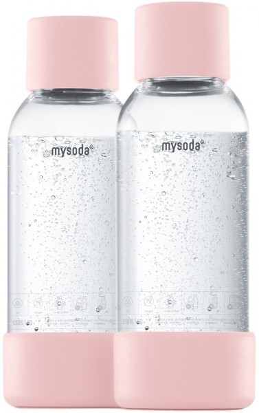 mysoda Bottle 2 pack (1L) Wasser Zu-/Aufbereiter-Zubehör pink