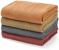 Musselin Wickeldecken 4er Pack uni