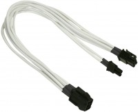 6-Pin > 6+2-Pin PCI-E Single (0,3m) weiß