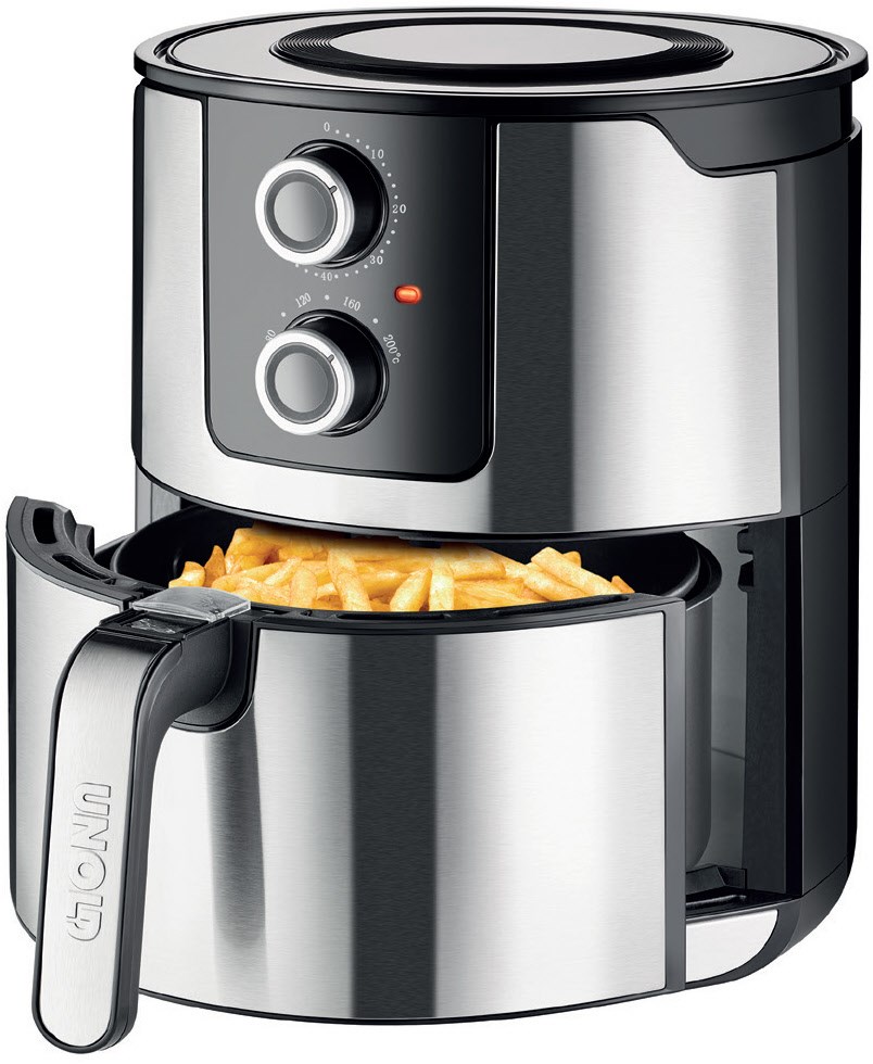 Image of 58655 Heissluftfritteuse XL edelstahl/schwarz