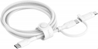 BoostCharge Pro USB-C>C/Lightning (1,5m) weiß