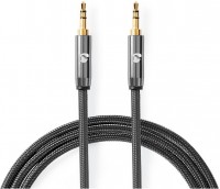 CATB22000GY05 Stereo-Audiokabel 3,5-mm-Stecker>3,5-mm-Stecker (0,5m) stahlgrau