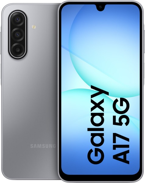 Galaxy A17 5G (128GB) Smartphone grau, 4 GB RAM, 50 MP Kamera, 6,7 Zoll Display, 43,87 Std. Akku, Android