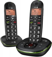 PhoneEasy 105 wr Duo Schnurlostelefon mit Anrufbeantworter schwarz