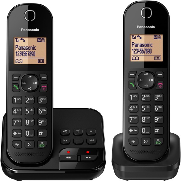 KX-TGC422GB Schnurlostelefon mit Anrufbeantworter schwarz