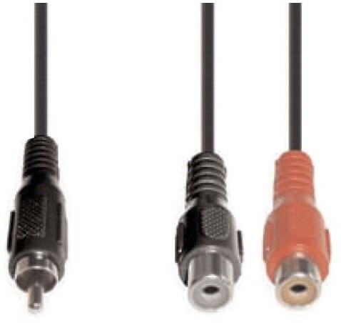 B 91 Adapterkabel (0,2m) Cinchkabel schwarz