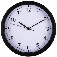 Pure Wanduhr schwarz