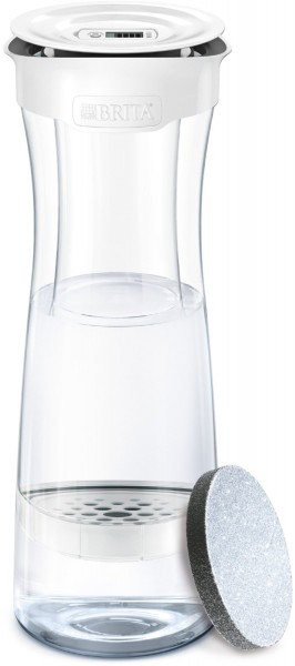 Wasserfilter-Karaffe weiß-grau Tischwasserfilter