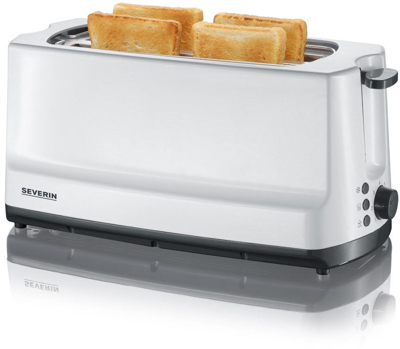 AT 2234 Langschlitz-Toaster weiß/grau