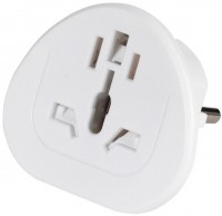 Reisestecker Welt auf EU weiß