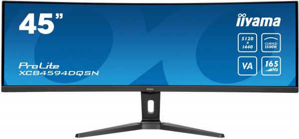 ProLite XCB4594DQSN-B1 113 cm (44") LCD-Monitor mit LED-Technik mattschwarz, Super Ultrawide (5120x1440), 0,8 ms Reaktionszeit, gebogen