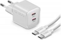 Dual USB-C AVS Wandladegerät (60W) inkl. USB Type-C (1,5m)