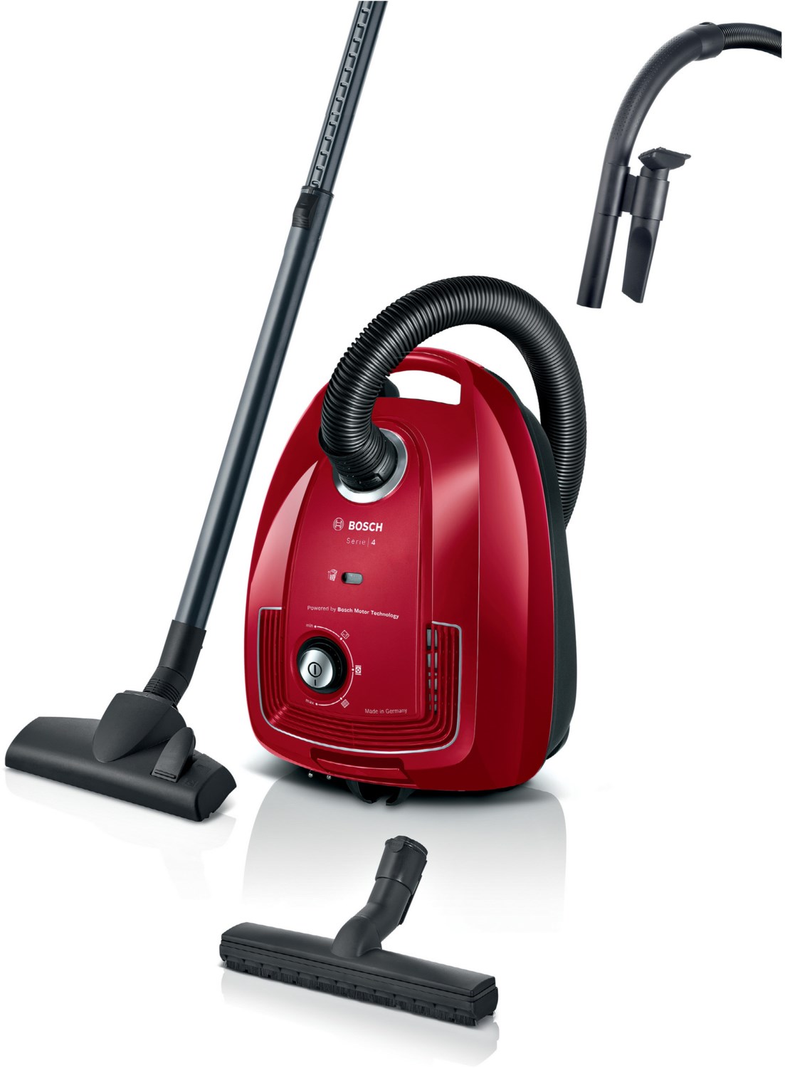 BGD38RD1H Bodenstaubsauger deep red injection/schwarz