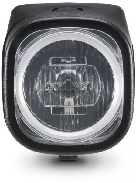 Fahrradlicht vorne LED mit Akku schwarz