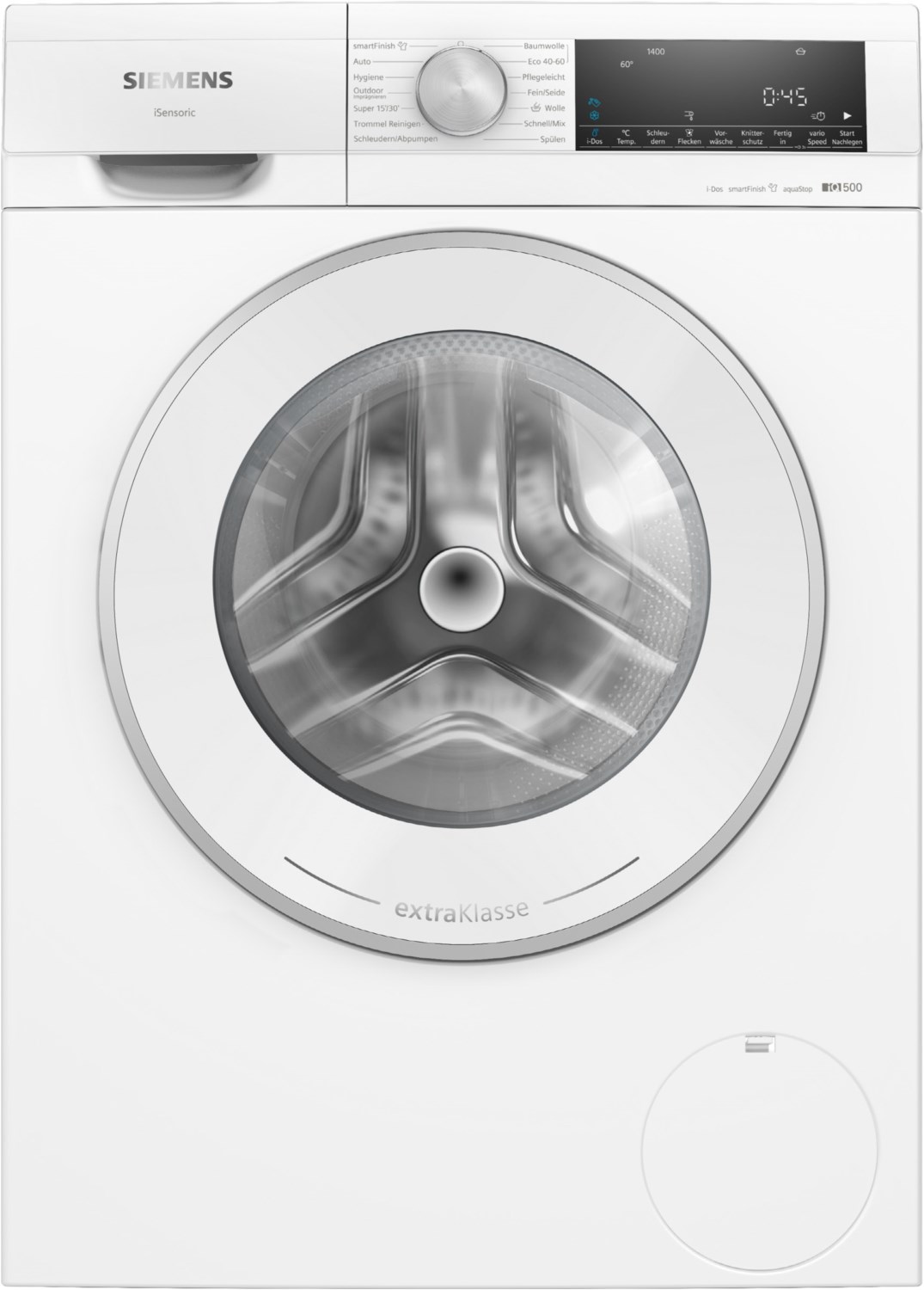 WG44G2F1EM Stand-Waschmaschine-Frontlader weiß, 9 kg, 1400 U/min, iQ500, 70 dBA