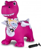 Hüpftier Dino mit Flügel inkl. Pumpe pink