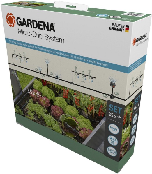 Micro-Drip-System Set Hochbeet/Beet für 35 Pflanzen