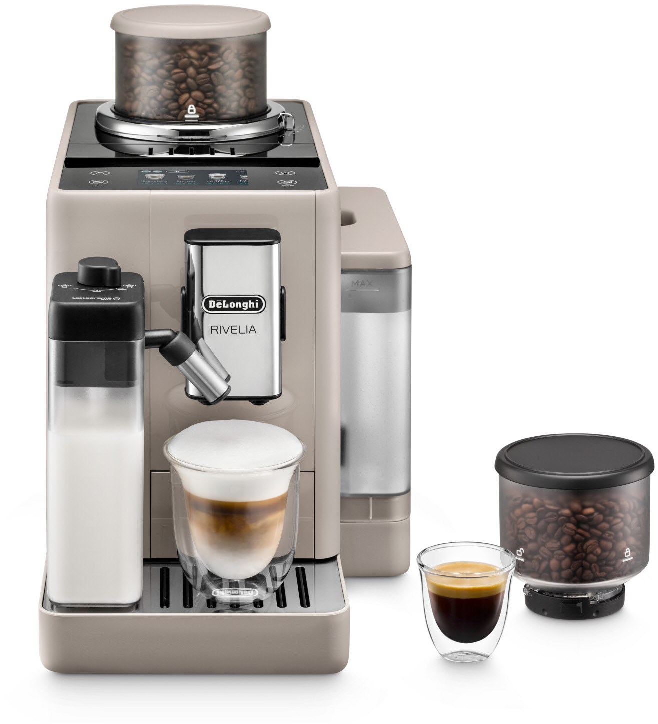 EXAM440.55.BG Rivelia Milk Kaffee-Vollautomat sand beige