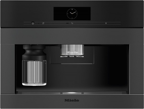 CVA 7845 125 Gala Edition Einbau-Kaffee-Vollautomat Obsidianschwarz matt, Milchbehälter, Latte Macchiato/Cappuccino/Milchkaffee, Stahl-Kegel-Mahlwerk