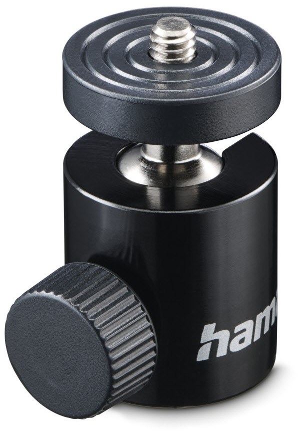 Kugelkopf für Stative mit 1/4" Gewinde schwarz