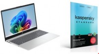 OmniBook 3 15-fn0655ng (BP1G1EA) 39,6 cm (15,6") Notebook gletschersilber inkl. Standard ENV, 16 GB RAM, 1000 GB SSD, AMD Ryzen AI 5, Windows 11
