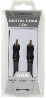 SI RR 15 (1,5m) Cinchkabel schwarz