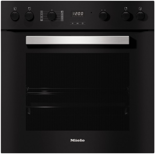 H 2459 I Active Einbau Elektro-Herd obsidianschwarz, 76 l, schnelles Vorheizen, Rückwand katalytisch beschichtet, 59,5 cm breit, A+