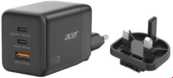 USB/Dual USB-C GaN Charger (100W)