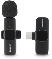 Smart Wireless Lavalier-Mikrofon für Smartphones schwarz