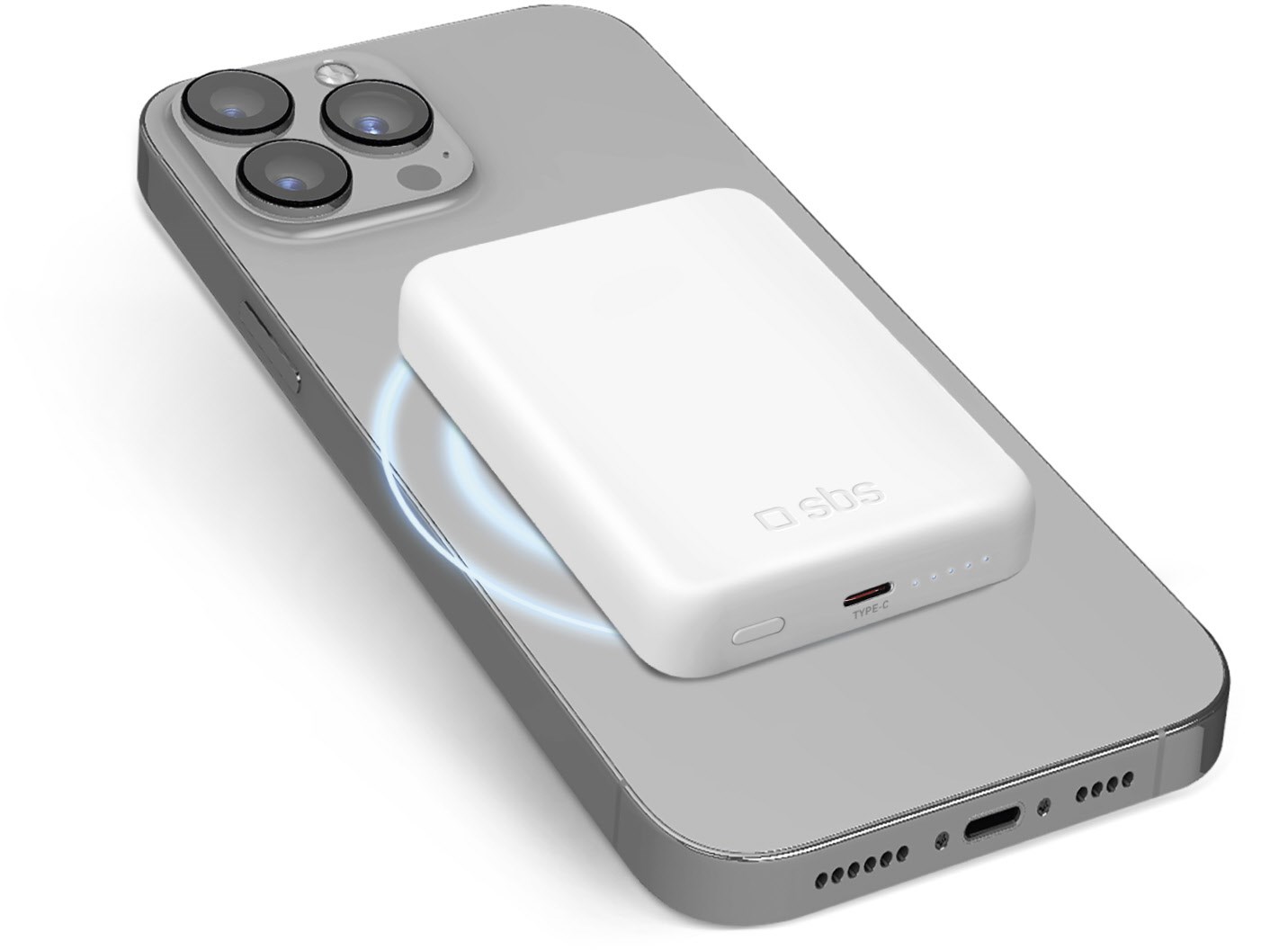 MiniMag (5.000mAh) Powerbank weiss