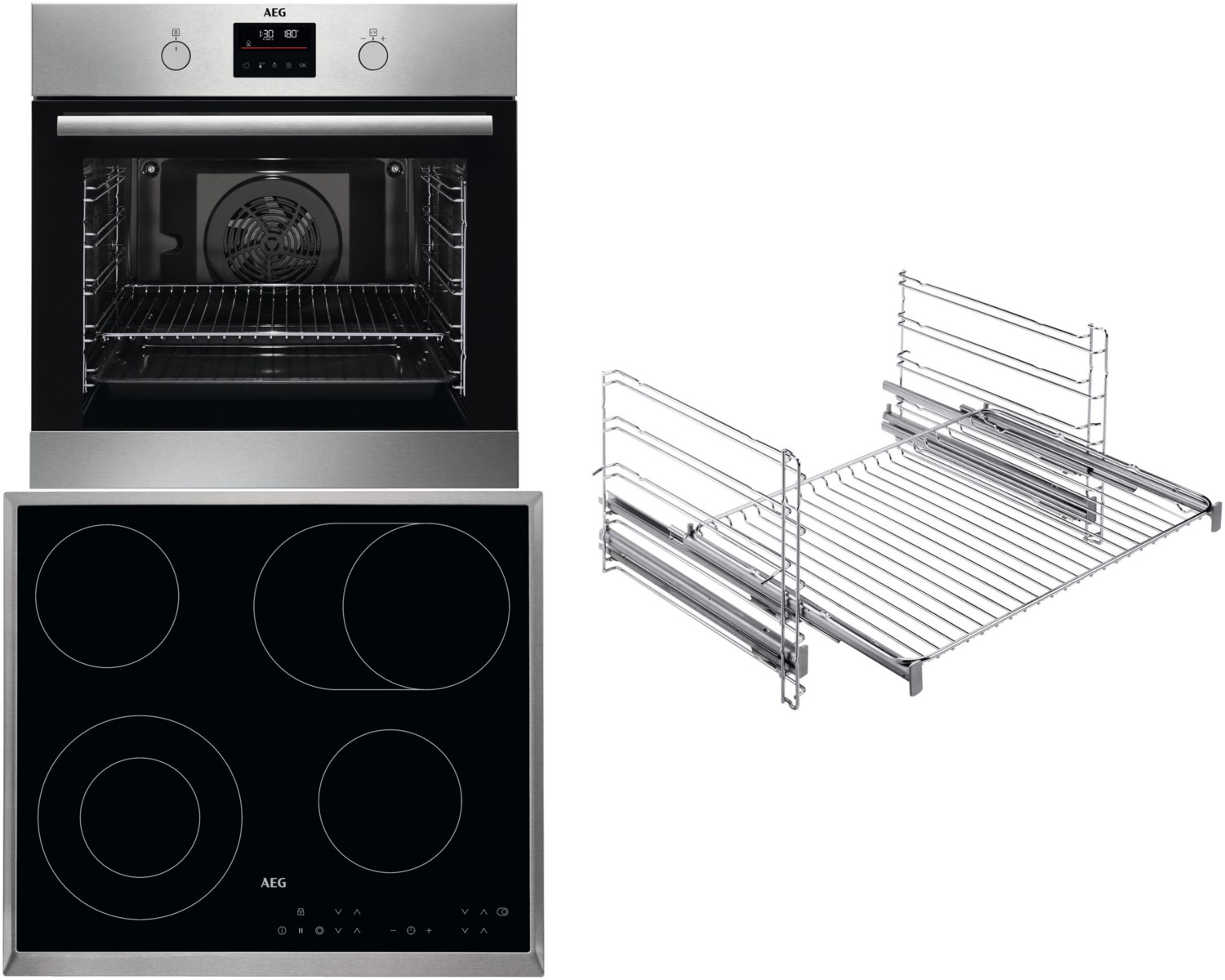 Image of TeamB121P Herdset bestehend aus BPS335061M+HK634060XB+TR2LV edelstahl/cleansteel + edelstahl