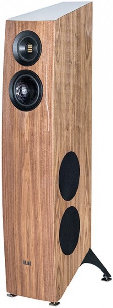 Concentro S 509 /Stück Stand-Lautsprecher hochglanz nussbaum