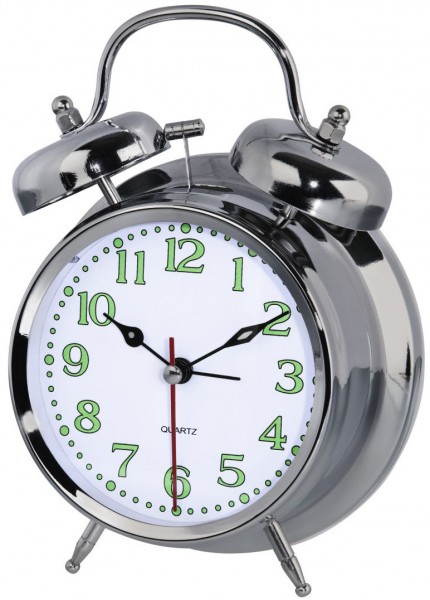 Nostalgie Wecker 00186326 silber