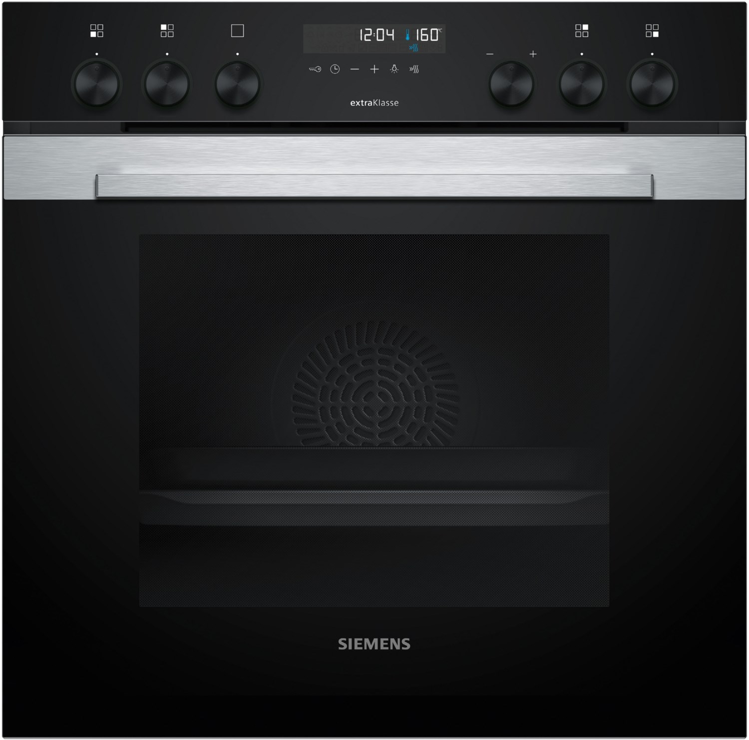 HE378HBS4 Einbaubackofen edelstahl, 71 l, Pizza-Stufe, schnelles Vorheizen, pyrolytische Selbstreinigung, 59,4 cm breit, A+, iQ500
