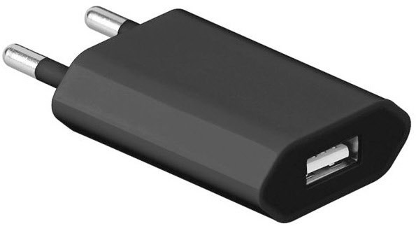 Schaltnetzteil mit USB-Anschluss schwarz