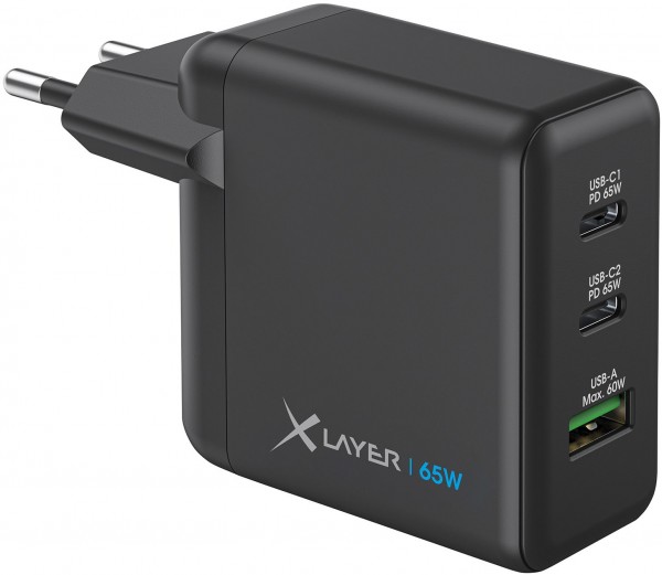 Powercharger (65W) USB-Ladegerät schwarz