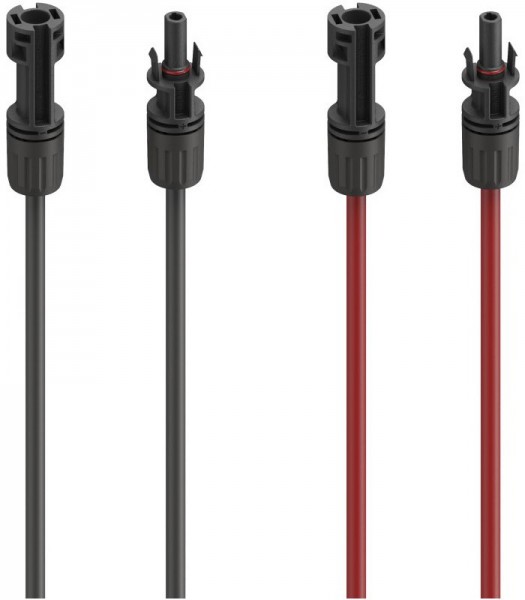 Solarkabel Verlängerung MC4 (1,5m) für PV-Anlage rot/schwarz
