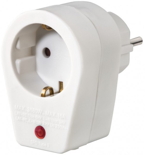 Steckdosenadapter weiß