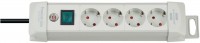 Premium-Line Steckdosenleiste 4-fach (1,8m) lichtgrau