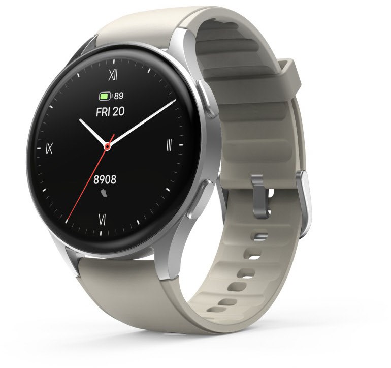 8900 (1.3") Smartwatch silber/beige