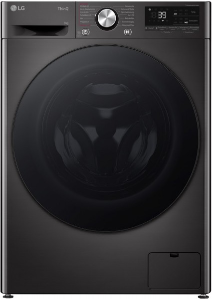 LG F4WR709YB Stand-Waschmaschine-Frontlader platinum black / EURONICS | A