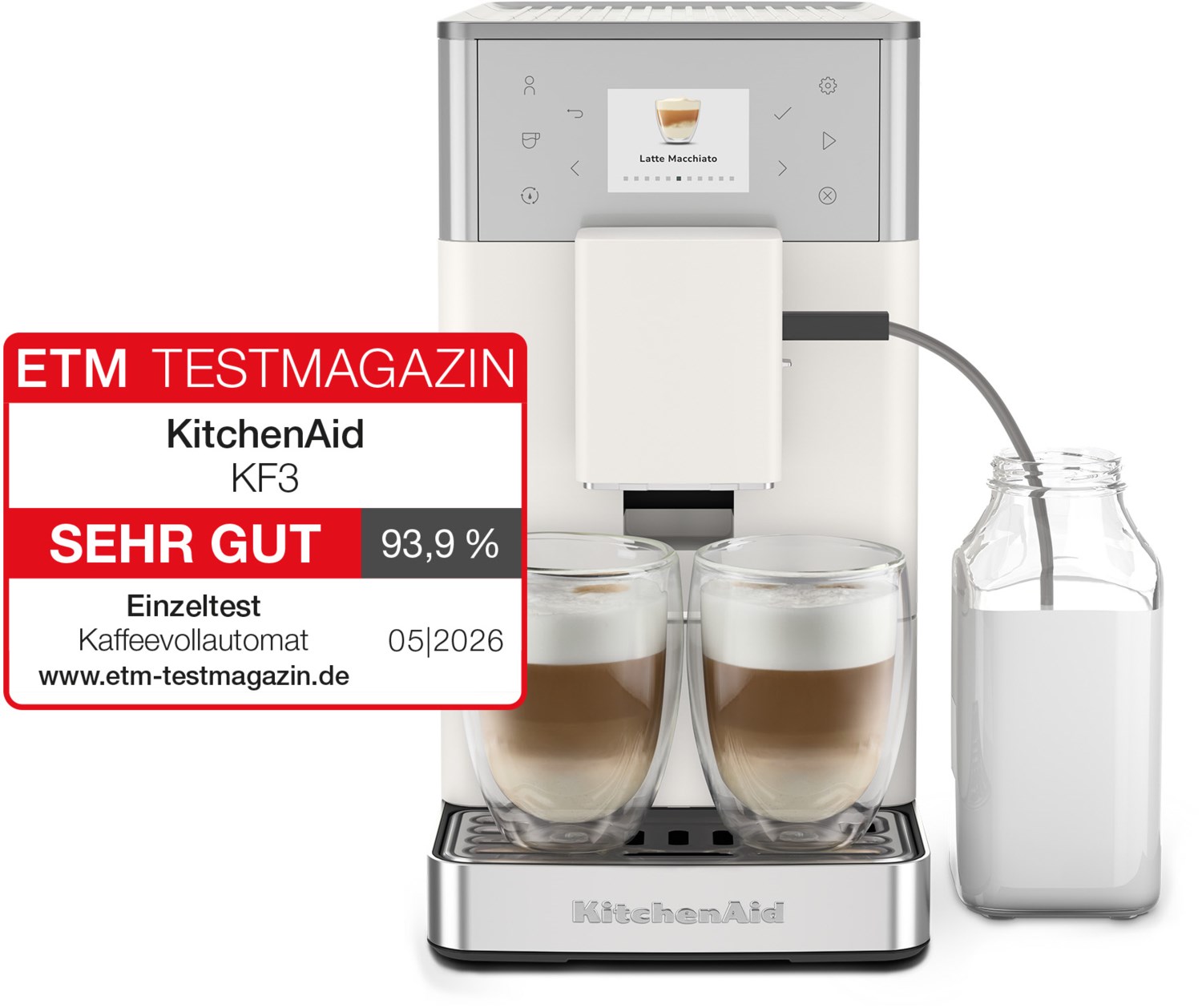 Image of 5KES8453EPL Kaffee-Vollautomat porcelain white, 15 bar, 1,8 l
