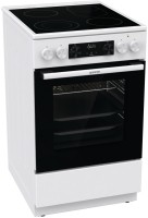 GECS5C70WA Elektroherd mit Glaskeramikfeld weiß, Pizza-Stufe, schnelles Vorheizen, rundum katalytische Selbstreinigungswände, 50 cm breit, A