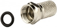 F 100 F-Stecker 7mm (2 Stück) schraubbar mit Gummi-Dichtung