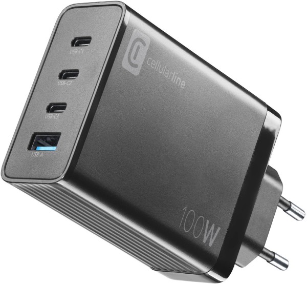 Multipower Nano 4-Port Lader (100W) schwarz