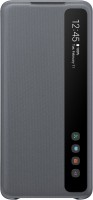 Clear View Cover für Galaxy S20+ grau