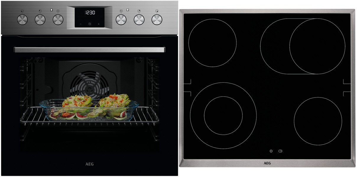 Image of EURH51 Herdset bestehend aus OU5AE20SM + HE604062XB edelstahl/cleansteel + edelstahl