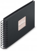 Spiral-Album Fine-Art 24x17cm 50 schwarze Seiten New Black