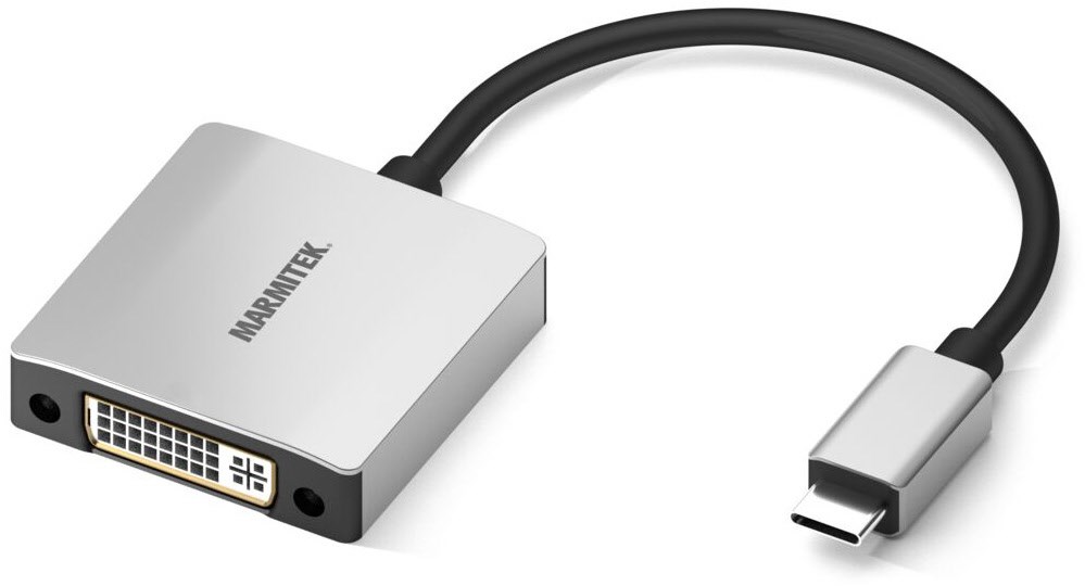 Connect USB-C > DVI Adapter silber